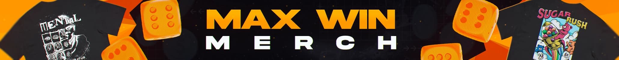 Max win merch banner