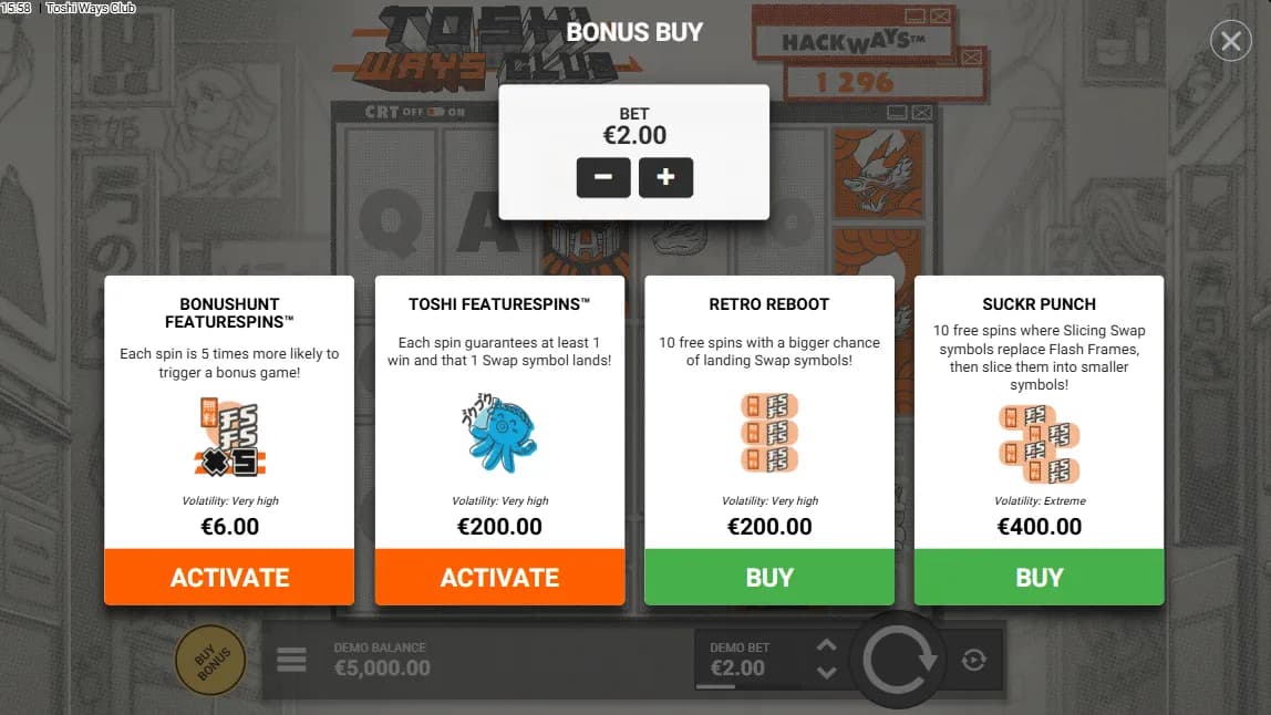 Toshi Ways Club Bonus