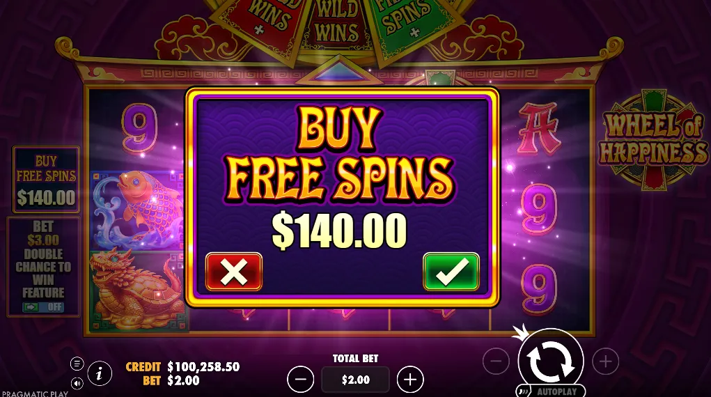 Wheel of Happiness Bonust