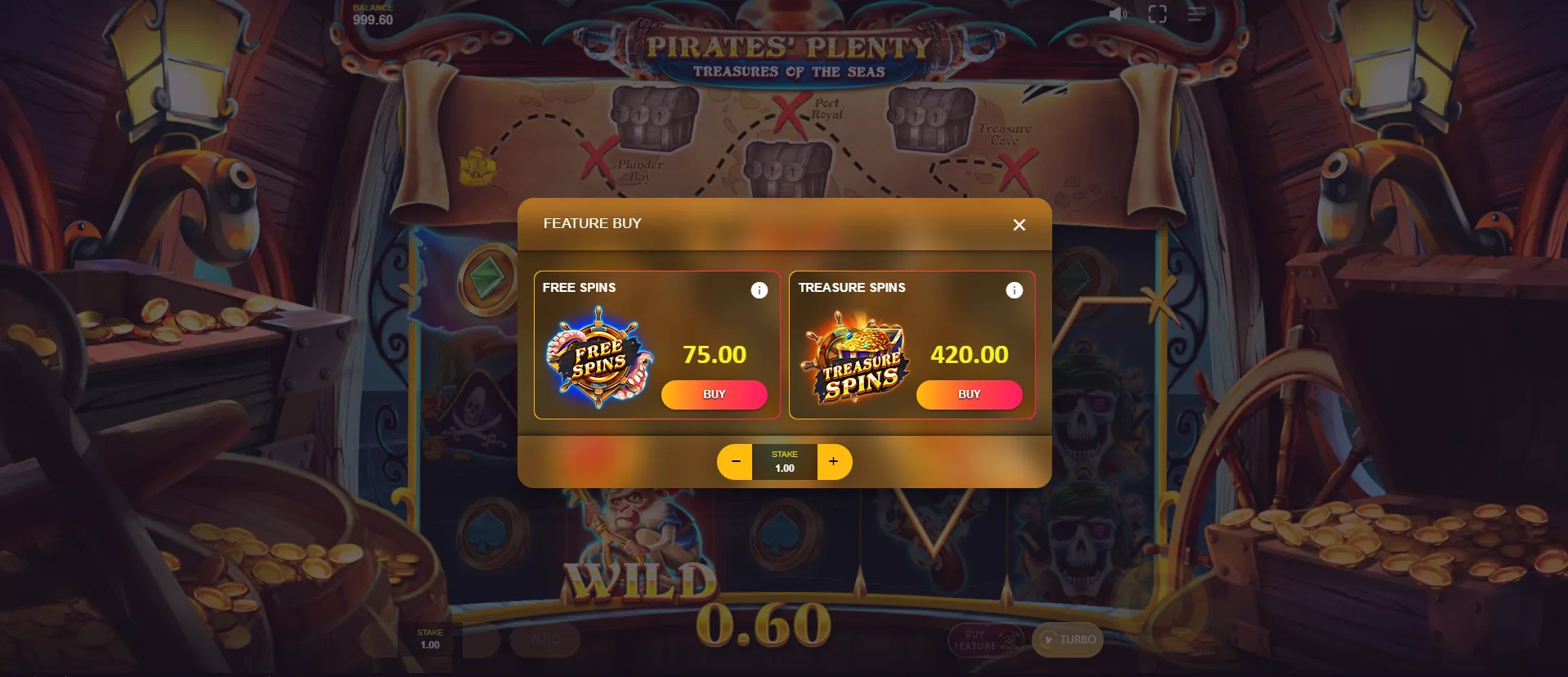 Pirates' Plenty: Treasures of the Seas Bonus
