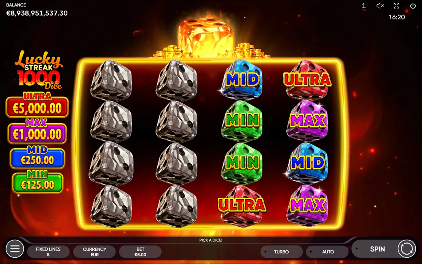 Lucky Streak 1000 (Dice)