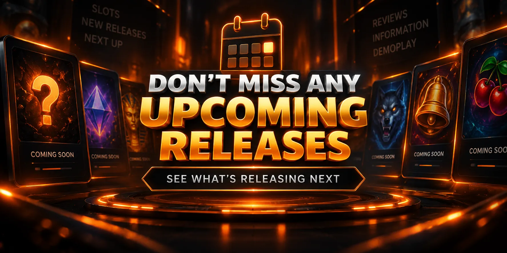 Don’t Miss Any Upcoming Slot Releases
