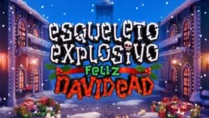 Esqueleto Explosivo Feliz Navidead